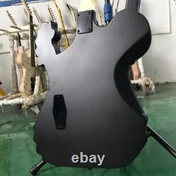 Skull Shape 4 String Electric Bass Guitar Rosemood Fingerboard Fixed Bridge