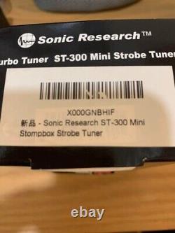 Sonic Research ST-300 Mini Stompbox Strobe Tuner Used