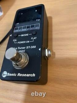 Sonic Research ST-300 Mini Stompbox Strobe Tuner Used