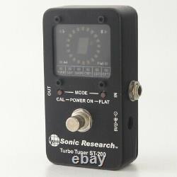 Sonic Research ST-300 Mini Stompbox Strobe Turbo Tuner Guitar Effect Black