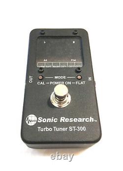 Sonic Research ST-300 Stompbox Strobe Tuner Guitar Effects Pedal
