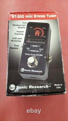 Sonic Research ST-300 Stompbox Strobe Tuner Used withbox