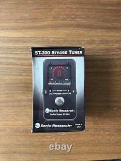 Sonic Research ST-300 Turbo Strobe Tuner Black Excellent