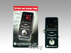 Sonic Research ST-300 mini Stompbox Strobe Tuner from Japan NEW