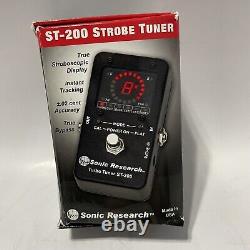 Sonic Research St-200 Guitar Bass Strobe Tuner Ultra High Speed Tuner