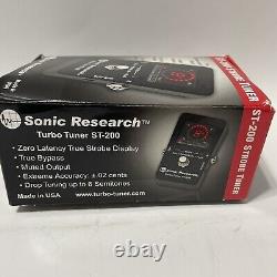 Sonic Research St-200 Guitar Bass Strobe Tuner Ultra High Speed Tuner