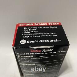 Sonic Research St-200 Guitar Bass Strobe Tuner Ultra High Speed Tuner