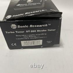 Sonic Research St-200 Guitar Bass Strobe Tuner Ultra High Speed Tuner