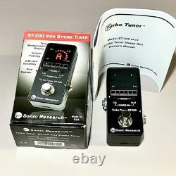 Sonic Research Turbo Tuner ST-300 Mini Guitar Effects Pedal from Japan New