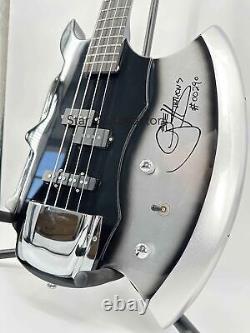 Special Shape 4string Chrome Part Axe Bass Guitar Signature Off Shelf Fast Ship