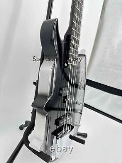 Special Shape 4string Chrome Part Axe Bass Guitar Signature Off Shelf Fast Ship