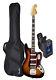 Squier (030-5600-500) Vintage Modified Bass VI 3TS Bass Bundle withBag&Tuner