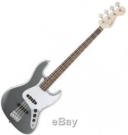 Squier 0310760581 AFFINITY J BASS RW SLICK SILVER with Stand and Tuner