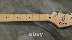 Squier / Fender Bronco Bass Guitar Neck Standard Headstock Maple Loaded + Tuners
