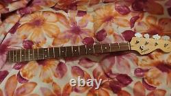 Squier / Fender Precision Bass Guitar Neck Rosewood Fretboard P-Bass + Tuners