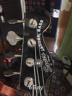 Squier Vintage Modified Jaguar Bass SS w Seymour Duncan PU and upgraded tuners