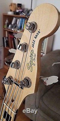 Squier Vintage Modified Jazz Bass 5 string, upgraded pickups and tuners