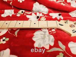 Squier by Fender Bronco Bass Short Scale Guitar Neck Maple Fretboard + Tuners