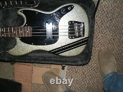 Squire Mikey Way Fender Mustang Bass great shape withcase and specials