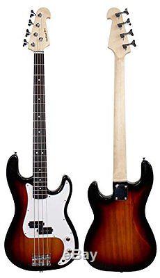 Stedman Pro Full Size Electric Bass Guitar with Gig Bag, Chromatic Tuner, New