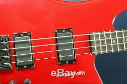 Steinberger Q4 Electric Headless Bass Red with DB Bridge Drop-D Tuner with Case