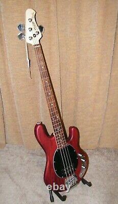Sterling by Music Man StingRay Ray4 Electric Bass Walnut Stain 1 Broken Tuner