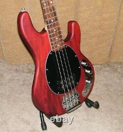 Sterling by Music Man StingRay Ray4 Electric Bass Walnut Stain 1 Broken Tuner