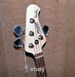 Sterling by Music Man StingRay Ray4 Electric Bass Walnut Stain 1 Broken Tuner