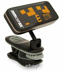 StroboClip HD Clip-On Tuner Guitar, Bass, Violin, Ukulele, Harp, Black