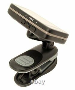 StroboClip HD Clip-On Tuner Guitar, Bass, Violin, Ukulele, Harp, Black