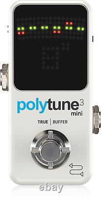 TC Electronic POLYTUNE 3 MINI Tiny Polyphonic Tuner with Multiple Tuning Modes