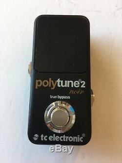 TC Electronic Polytune 2 Noir Mini Polyphonic Tuner Guitar Bass Effect Pedal