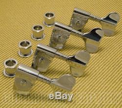 TK-8989-010 Schaller M4S Chrome Bass Tuners 4 In-line Germany