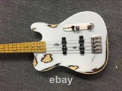 TL 4 Strings Relic JB Electric Bass Guitar Open Tuner Fixed Bridge 1V1T