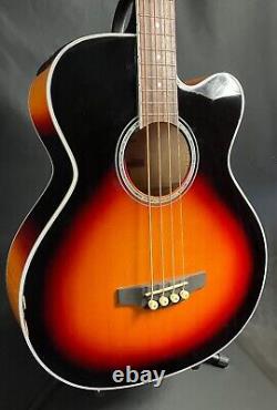 Takamine GB72CE-BSB Jumbo Acoustic-Electric Bass Guitar Vintage Sunburst