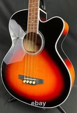 Takamine GB72CE-BSB Jumbo Acoustic-Electric Bass Guitar Vintage Sunburst