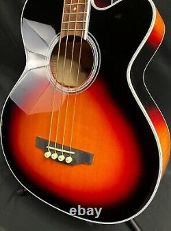 Takamine GB72CE-BSB Jumbo Acoustic-Electric Bass Guitar Vintage Sunburst