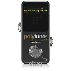 Tc electronic PolyTune 3 noir buffer built-in pedal tuner