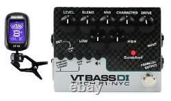 Tech 21 NYC SansAmp VT Bass DI Pre-amp Pedal 100% Analog Direct Box (TUNER)