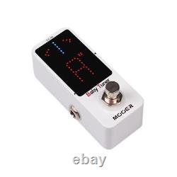 Tuner Mini High Precision Guitar Bass Tuner Pedal True Bypass Switching