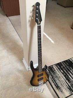 USA Gibson EB-4 Satin Vintage Sunburst Bass GuitarSamp Ash Body/Grover Tuners