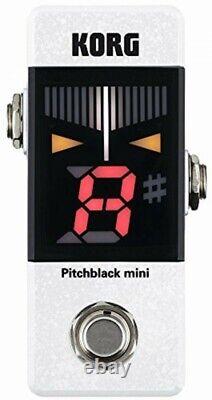 USED KORG Pitchblack Mini Limited Edition Pedal Tuner White PB-MINI-WH