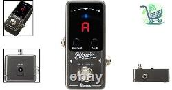 Ultra-Compact Tuner Pedal for Electric Guitar/Bass with Dual Display Modes