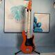 Unbranded Orange 4 Strings Electric Bass Guitar PB Bass HH Pickups Maple Neck
