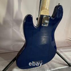 Unbranded Scuba Blue Electric Bass Guitar SS Pickups 5 Strings Jazz Maple Neck