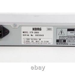Used Korg DTR-2000 Rack Mount Chromatic Digital Tuner with Adapter