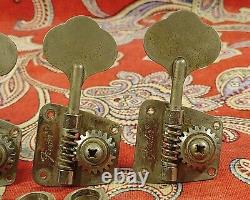 VINTAGE 1973 FENDER BASS TUNERS with FERRULES & SCREWS -JAZZ, PRECISION, TELE BASS