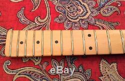 VINTAGE 1976 FENDER TELECASTER BASS MAPLE NECK with TUNERS & PLATE- FULLERTON CA