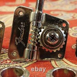 VINTAGE LATE 1970s FENDER BASS TUNERS with FERRULES & SCREWS 1976, 77, 78, 79