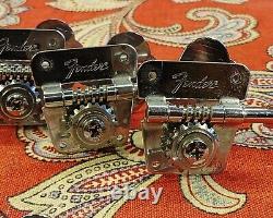 VINTAGE LATE 1970s FENDER BASS TUNERS with FERRULES & SCREWS 1976, 77, 78, 79